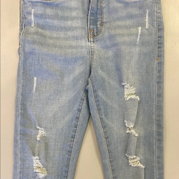 Levi’s Light Blue Distressed 720 High Rise Super Skinny Girls Jeans Size 8 - Picture 6 of 16
